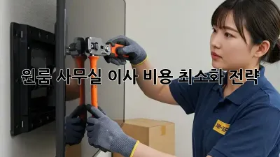 원룸 사무실 이사, 비용 최소화 전략!