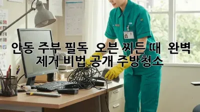 안동 주부 필독! ✨ 오븐 찌든 때, ✨ 완벽 제거 비법 공개! #주방청소